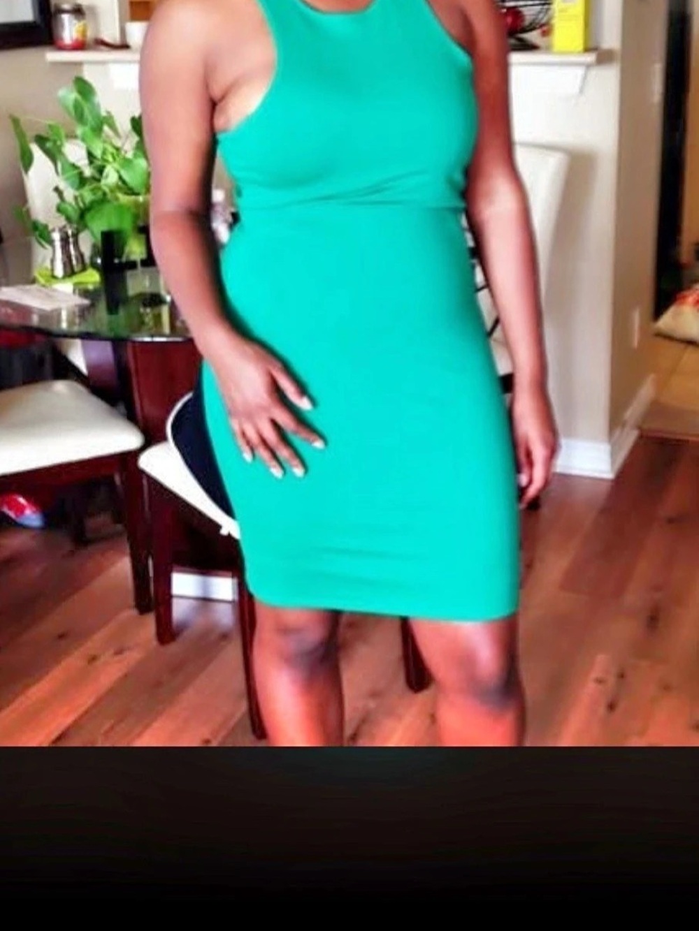 H&M Green Midi Dress